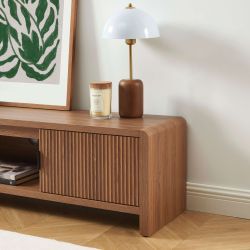 Meuble TV UTICA effet noyer 160cm