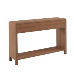 Console UTICA effet noyer 2 tiroirs 120cm