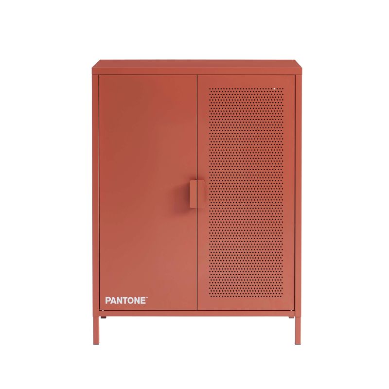 Buffet PANTONE métal terracotta h100cm