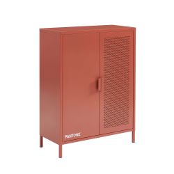 Buffet PANTONE métal terracotta h100cm