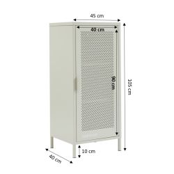 Caisson de bureau PANTONE métal beige sable h105cm