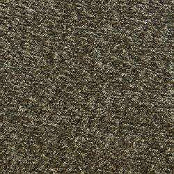 Lot de 2 tabourets TINA tissu bouclette vert et cannage rotin