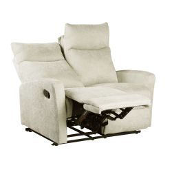 Canapé relax manuel ANTARES 2 places tissu beige
