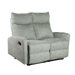 Canapé relax manuel ANTARES 2 places tissu vert