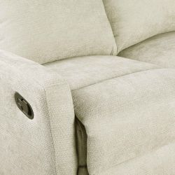 Canapé relax manuel ANTARES 3 places tissu beige