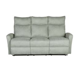 Canapé relax manuel ANTARES 3 places tissu vert