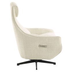 Fauteuil relax électrique rotatif COCHYRE 1 place tissu beige