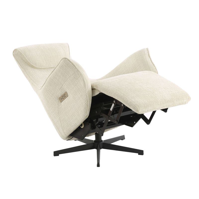 Fauteuil relax électrique rotatif COCHYRE 1 place tissu beige
