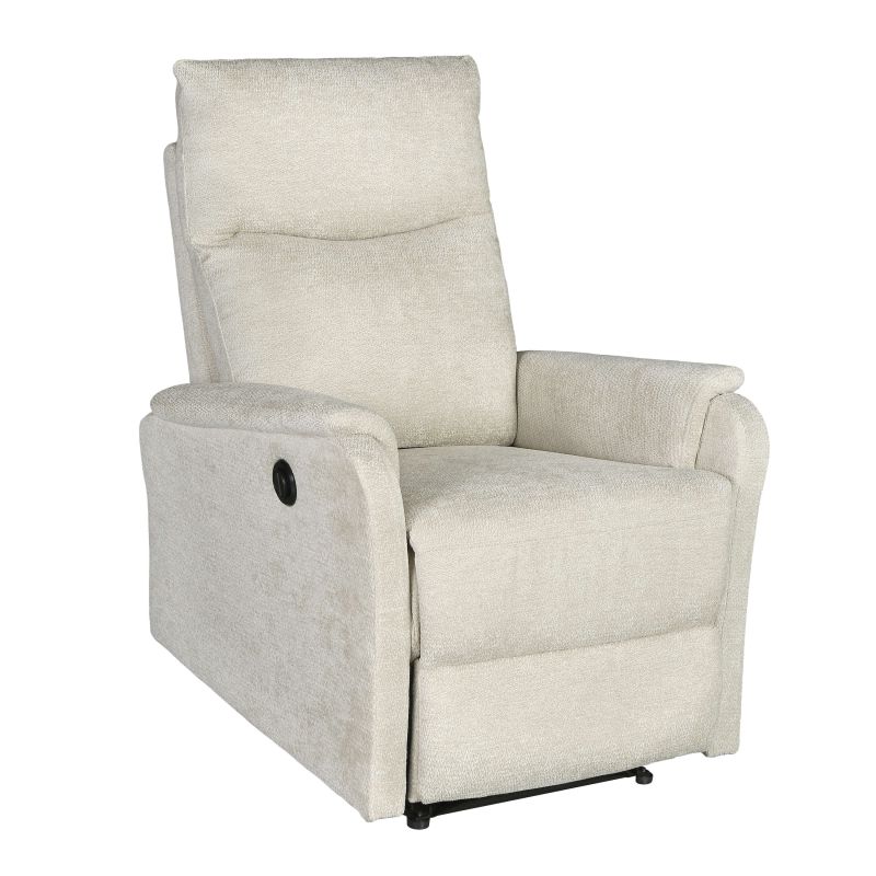 Fauteuil relax électrique ARGOLI 1 place tissu beige