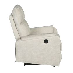 Fauteuil relax électrique ARGOLI 1 place tissu beige