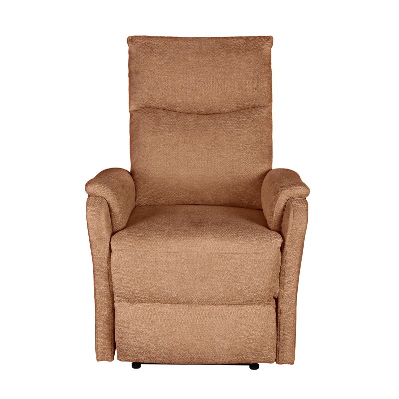 Fauteuil relax électrique ARGOLI 1 place tissu orange