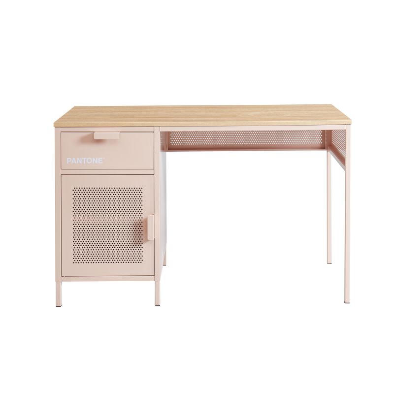 Bureau PANTONEmétal rose blush 120cm