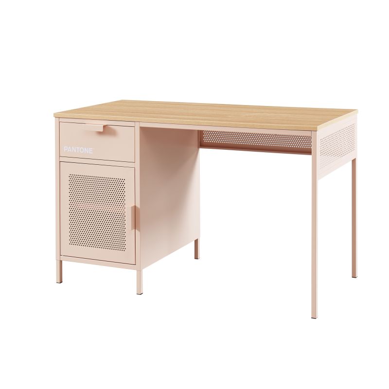 Bureau PANTONEmétal rose blush 120cm