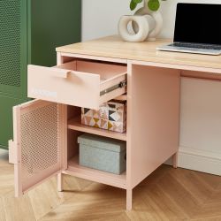 Bureau PANTONEmétal rose blush 120cm