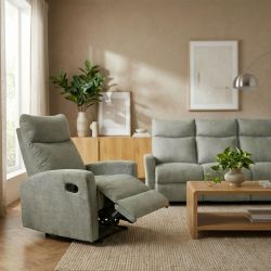 Fauteuil relax manuel ANTARES 1 place tissu vert