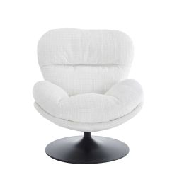 Fauteuil rotatif CERES 1 place tissu beige