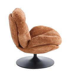 Fauteuil rotatif CERES 1 place tissu terracotta