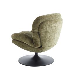 Fauteuil rotatif CERES 1 place tissu vert
