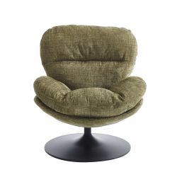Fauteuil rotatif CERES 1 place tissu vert