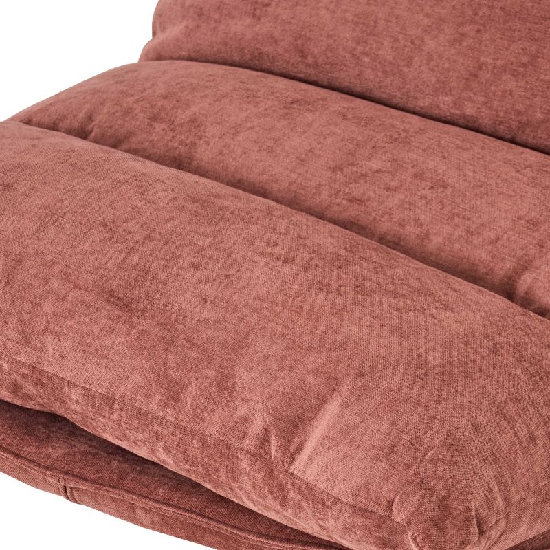 Fauteuil rotatif HYGEA 1 place tissu terracotta