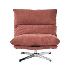 Fauteuil rotatif HYGEA 1 place tissu terracotta