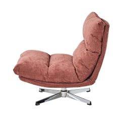 Fauteuil rotatif HYGEA 1 place tissu terracotta