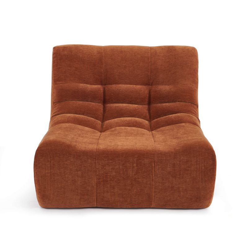 Chauffeuse JANIS modulable 1 place velours terracotta