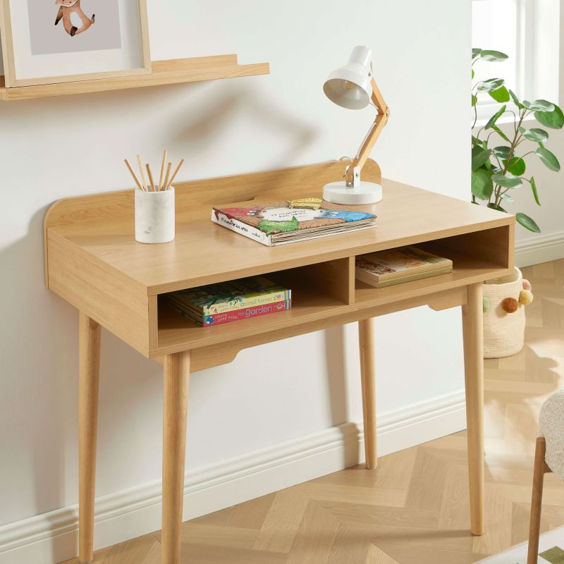 Bureau enfant NILA effet chêne 90cm