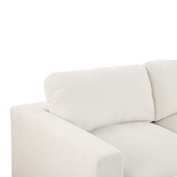 Canapé d'angle modulable MIZAR 4 places tissu beige