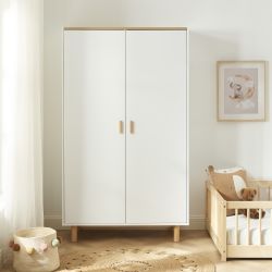 Armoire enfant AURA blanc 2 portes