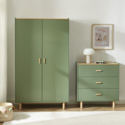 Armoire enfant AURA vert 2 portes
