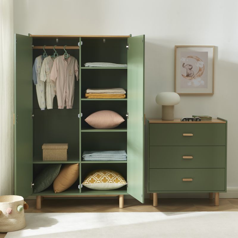 Armoire enfant AURA vert 2 portes