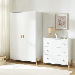 Armoire enfant ILIO blanc 2 portes