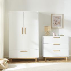 Armoire enfant ROME blanc 2 portes