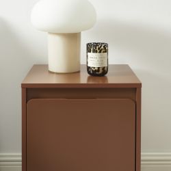 Table de chevet AKKA marron chocolat