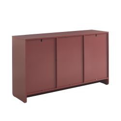Buffet AKKA 3 portes bordeaux 140 cm