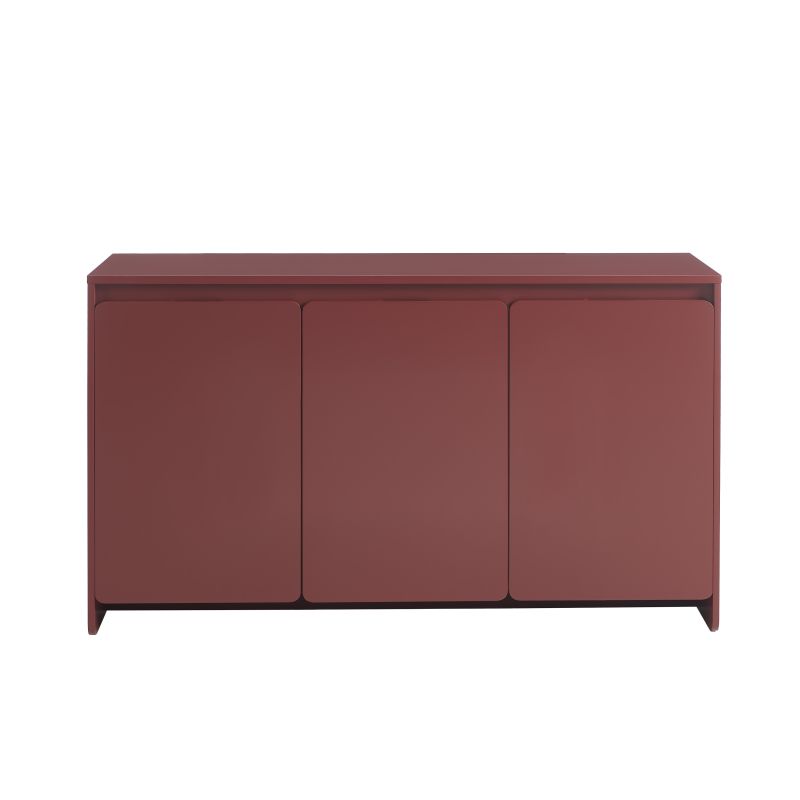 Buffet AKKA 3 portes bordeaux 140 cm