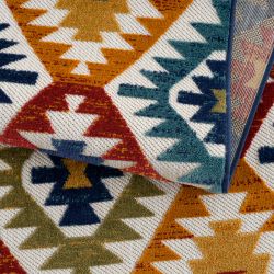 Tapis extérieur TIKI motif aztèque coloré 70x140 cm