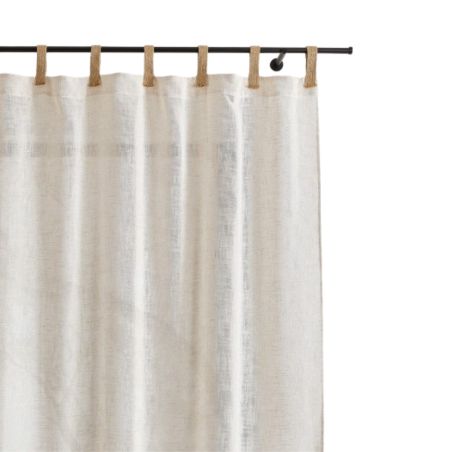 Rideau DONI polylin blanc 140x260cm