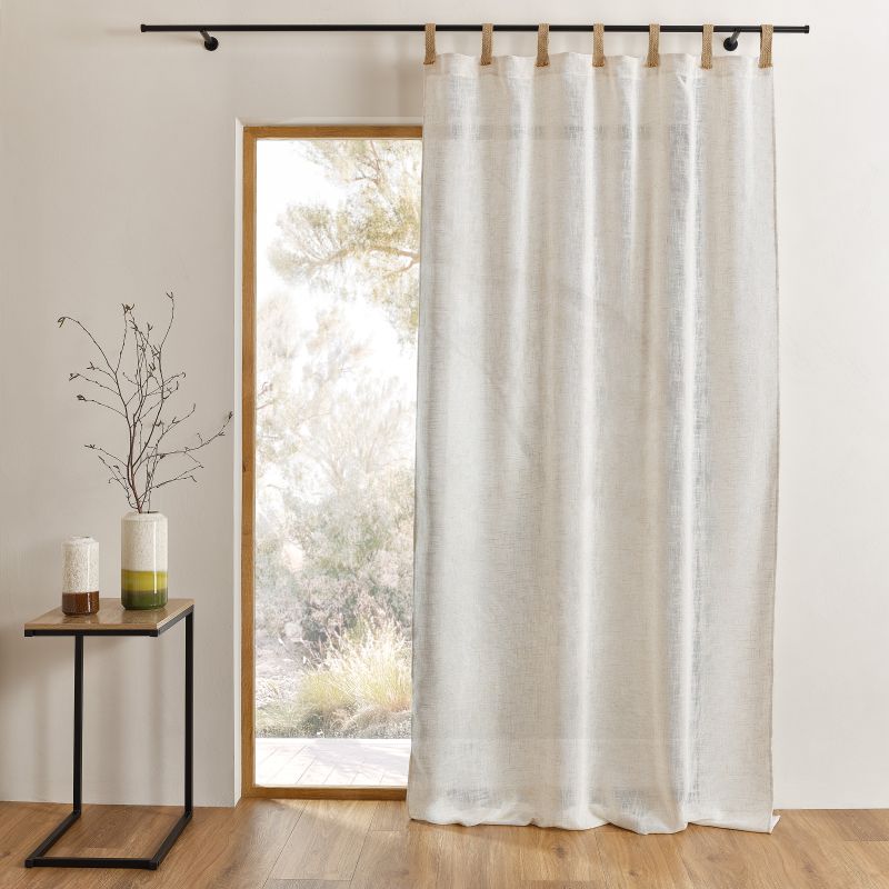 Rideau DONI polylin blanc 140x260cm