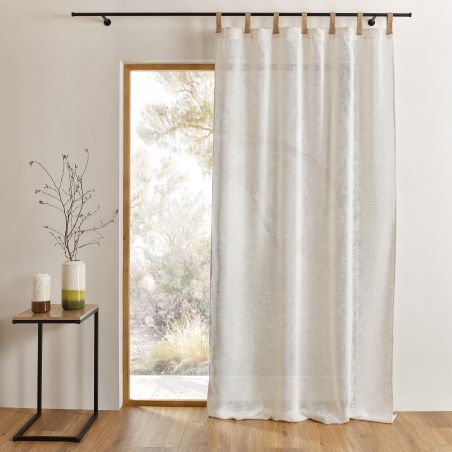 Rideau DONI polylin blanc 140x260cm