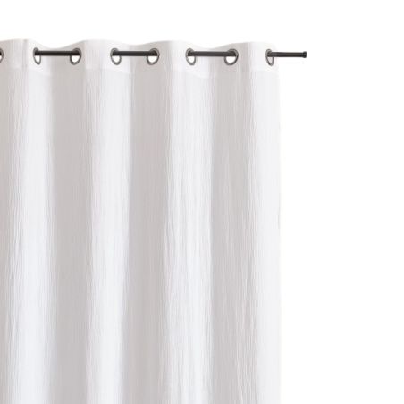 Rideau VISTA gaze de coton blanc 130x240cm