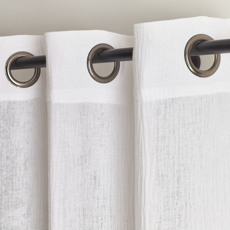 Rideau VISTA gaze de coton blanc 130x240cm