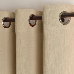 Rideau VISTA gaze de coton sable 130x240cm