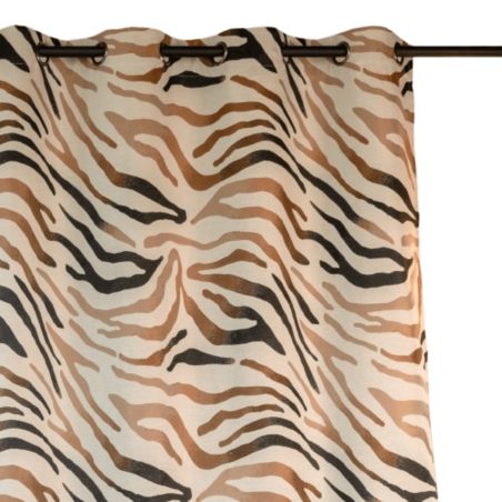 Rideau GORO effet savane ocre 140x260cm