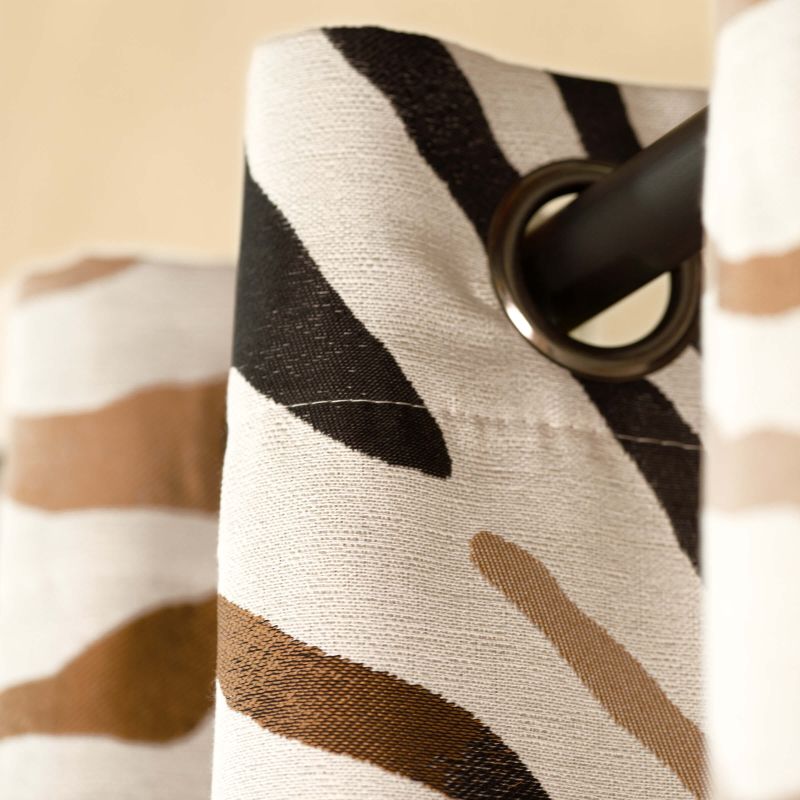 Rideau GORO effet savane ocre 140x260cm