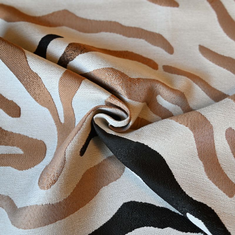 Rideau GORO effet savane ocre 140x260cm