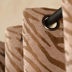 Rideau OSHA effet animal ocre 140x260cm