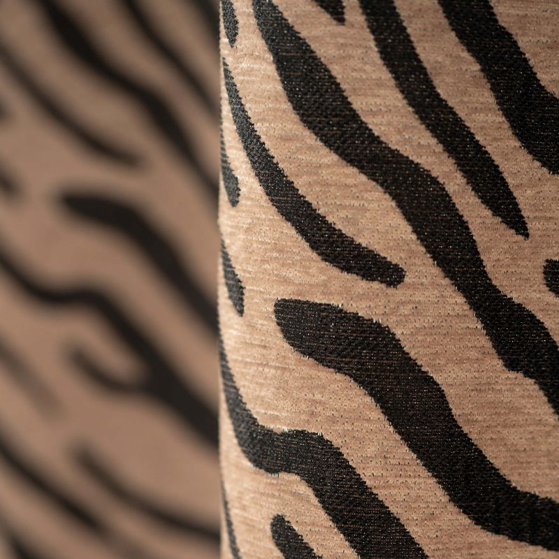 Rideau OSHA effet animal noir 140x260cm