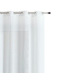 Voilage CIGAL polyester blanc 140x240cm